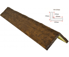 Откос декоративный рустик, 145х220мм Фламбир, длина 1 метр