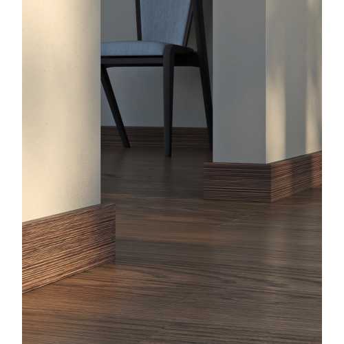 Фото Плинтус напольный ПЛ29 Bello Deco Орех темный (100х15х2000)