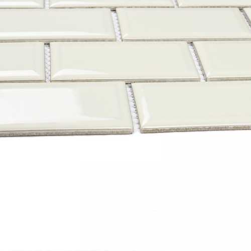 Фото Мозаика керамическая Bonaparte Brick White 45х95 (288х292х6 мм)