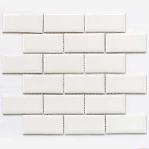 Фото Мозаика керамическая Bonaparte Brick White 45х95 (288х292х6 мм)