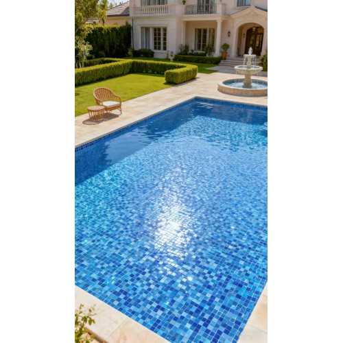 Фото Мозаика стеклянная Bonaparte Alaska dark blue 36х36 (304х304х4 мм)