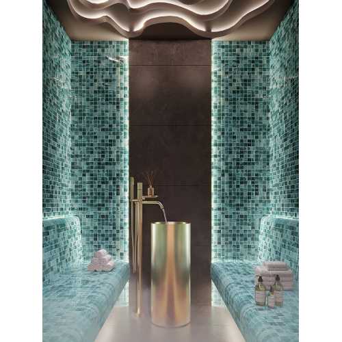 Фото Мозаика стеклянная Bonaparte Alaska tempo 36х36 (304х304х4 мм)