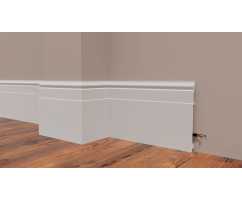 Плинтус напольный Decor Dizayn DD726 под покраску, белый (202*16*2000)