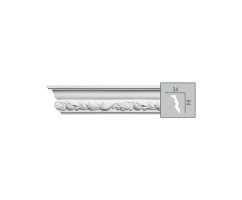 Карниз под покраску гибкий Fabello decor C1013 с орнаментом (84*34) Карниз под покраску гибкий Fabello decor C1013 с орнаментом (84*34)