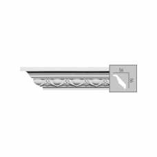 Карниз под покраску гибкий Fabello decor C161 с орнаментом (56*56) Карниз под покраску гибкий Fabello decor C161 с орнаментом (56*56)