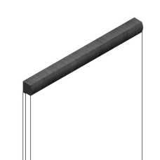 Молдинг HIWOOD D15V1 GR26 Серый из фитополимера (15х15х2700 мм) Молдинг HIWOOD D15V1 GR26 Серый из фитополимера (15х15х2700 мм)