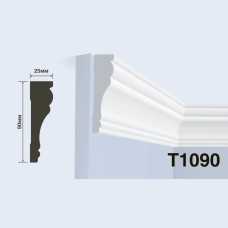Карниз под покраску HIWOOD T1090 из фитополимера (90х25х2000 мм)