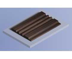 Декоративная панель HIWOOD LV121 BR395 под дерево (120 × 12 × 2700 мм)