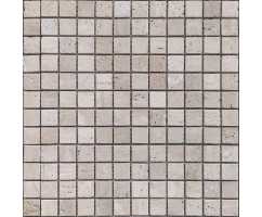 Мозаика из натурального камня Caramelle Travertino Beige MAT 23х23 (298х298х7 мм)