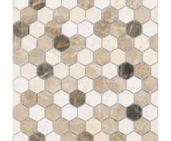 Мозаика из натурального камня Caramelle Pietrine Hexagonal Pietra Mix 1 Mat hex 30х18 (295х305х6 мм)