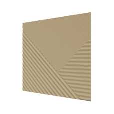 Стеновая панель квадратная МДФ Ликорн - Пирамида, под покраску Бежевый, 500*500*8 мм (4 шт)