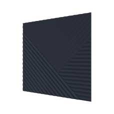 Стеновая панель квадратная МДФ Ликорн - Пирамида, Темно-синий, 500*500*8 мм (4 шт)