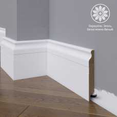 Белый плинтус напольный МДФ Madest Decor модель 02-120-22 крашеный (120х22х2400 мм) Белый плинтус напольный МДФ Madest Decor модель 02-120-22 крашеный (120х22х2400 мм)