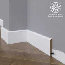 Белый плинтус напольный МДФ Madest Decor 19-072-10 крашеный (72х10х2400 мм) Белый плинтус напольный МДФ Madest Decor 19-072-10 крашеный (72х10х2400 мм)