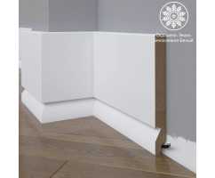 Белый плинтус напольный МДФ Madest Decor 29-185-22 крашеный (185х22х2400 мм) Белый плинтус напольный МДФ Madest Decor 29-185-22 крашеный (185х22х2400 мм)