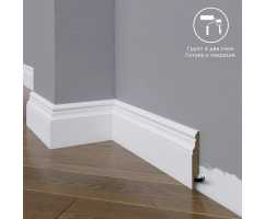 Плинтус напольный под покраску 05-072-12 Madest Decor MDF (72х12х2400 мм)