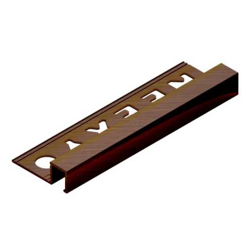 Фото Профиль для плитки внешний латунь 12.5 мм Neexy PVL32-05 Антик медь светлая, 2.7 метра