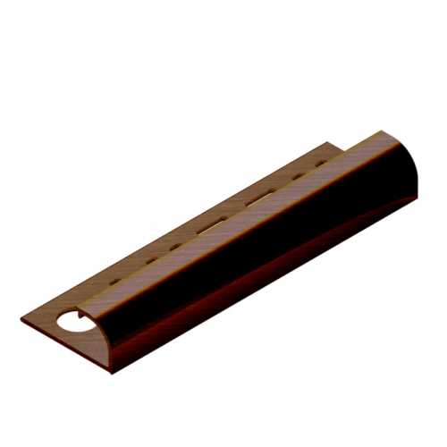 Фото Профиль для плитки внешний латунь 10 мм Neexy PVL17-05 Антик медь светлая, 2.7 метра