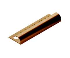 Профиль для плитки внешний латунь 12 мм Neexy PVL18-03 Брашированная, 2.7 метра