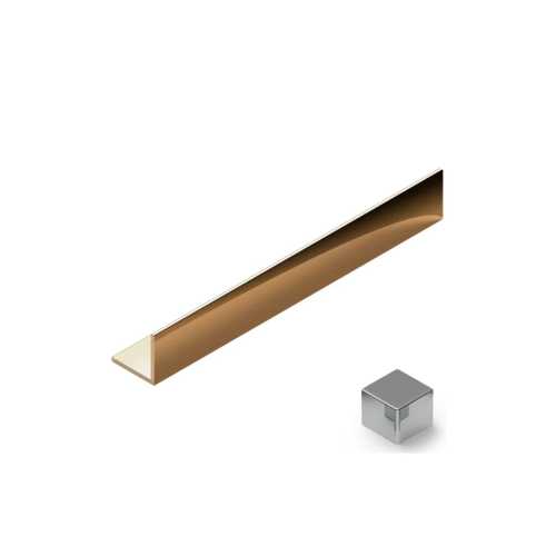 Фото Угол латунь 10x10 мм Neexy PVL90-02 Латунь хромированная, 2.7 метра