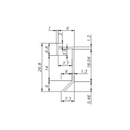 Фото Теневой плинтус Pro Design Slim Led 9388 Черный Муар (26.8*9*2700)
