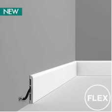 Плинтус гибкий, под покраску Orac decor SX184 Flex (110*13*2000) Плинтус гибкий, под покраску Orac decor SX184 Flex (110*13*2000)