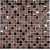 Мозаика стеклянная Bonaparte Crystal brown 15х15 (300х300х8 мм)