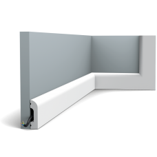 Плинтус под покраску Orac decor SX182 из дюрополимера, белый (50*13*2000) Плинтус под покраску Orac decor SX182 из дюрополимера, белый (50*13*2000)