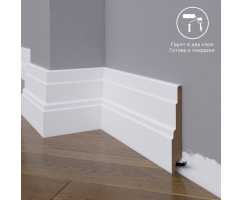Плинтус напольный под покраску 08-120-16 Madest Decor MDF (120х16х2400 мм)