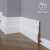 Плинтус напольный под покраску 08-120-16 Madest Decor MDF (120х16х2400 мм)