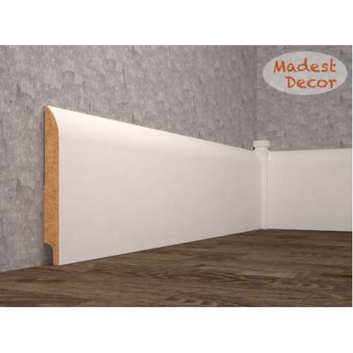 Фото Плинтус напольный под покраску 18-150-18 Madest Decor MDF (150х18х2400 мм)