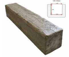 Балка декоративная из полиуретана Arno Decor Рустик 145х145мм Лофт, длина 3м