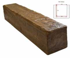 Балка декоративная из полиуретана Arno Decor Рустик 195х195мм Фламбир, длина 3м