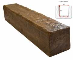 Балка декоративная из полиуретана Arno Decor Рустик 120х120мм Фламбир, длина 1м