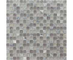 Мозаика стеклянная с камнем Caramelle Naturelle Sitka 15х15 (305х305х4 мм)