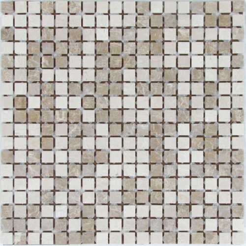Фото Мозаика из натурального камня Bonaparte Sevilla 15 slim MAT 15х15 (305х305х4 мм)