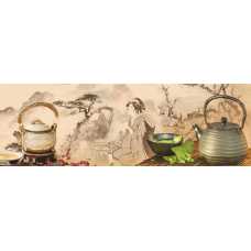 Панно из бамбука Чайная гармония BM-027, 900*2700 мм