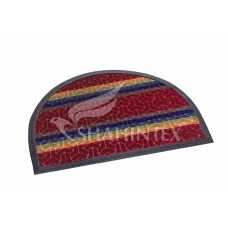 Коврик придверный Lux Shahintex multi-color 40*60 (полукруглый) бордовый Коврик придверный Lux Shahintex multi-color 40*60 (полукруглый) бордовый