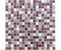 Мозаика стеклянная с камнем Caramelle Naturelle Taormina 15х15 (305х305х8 мм)