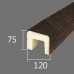 Маленькое фото Архитектурный брус 75х120мм Африканский палисандр, длина 4,0 м