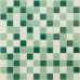 Маленькое фото Мозаика стеклянная Caramelle Acquarelle Peppermint 23х23 (298х298х4 мм)