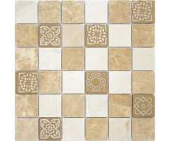 Мозаика из натурального камня Caramelle Art Stone Pietra Mix-1 48х48 (300х300х8 мм)