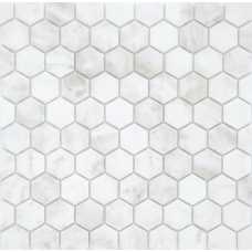 Мозаика из натурального камня Caramelle Pietrine Hexagonal Dolomiti Bianco hex 30х18 (295х305х6 мм)