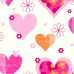 Маленькое фото Обои Опера Фан 533704 Розовые оранжевые сердечки 10,05 x 0,52 м