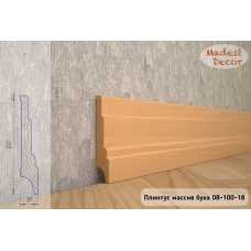 Плинтус из массива Бука под лаком, широкий Madest decor 08-100-22 Плинтус из массива Бука под лаком, широкий Madest decor 08-100-22