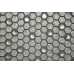 Маленькое фото Мозаика стеклянная Caramelle Alchimia Argento grani hexagon 23х13 (300х300х6 мм)