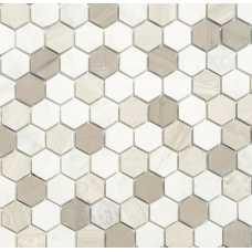 Мозаика из натурального камня Caramelle Pietrine Hexagonal Pietra Mix 3 hex 30х18 (295х305х6 мм)