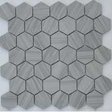 Мозаика из натурального камня Caramelle Pietrine Hexagonal Marmara grey hex 40х23 (292х298х8 мм)