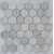 Мозаика из натурального камня Caramelle Pietrine Hexagonal Nuvola rosato hex 40х23 (292х298х8 мм)