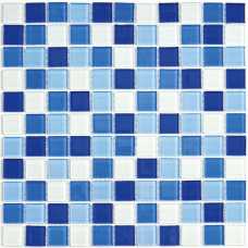 Мозаика стеклянная Bonaparte Blue wave 3, 25х25 (300х300х4 мм)
